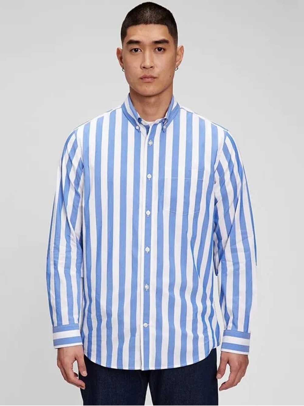 BRAND NEW men gap all day poplin shirt standard fit size XS